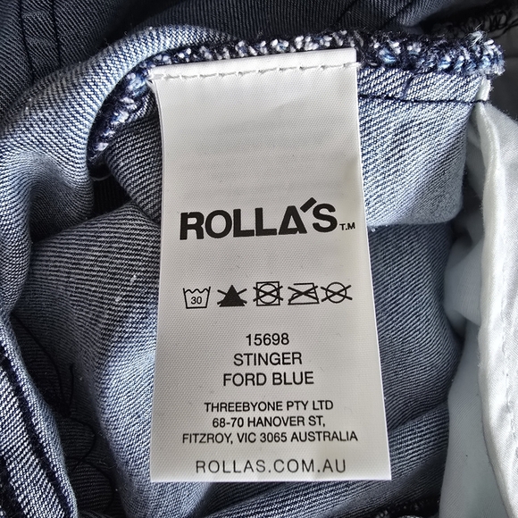 Rolla's Stinger Skinny Fit Ford Blue size 31W 32L - Picture 12 of 14